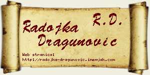 Radojka Dragunović vizit kartica